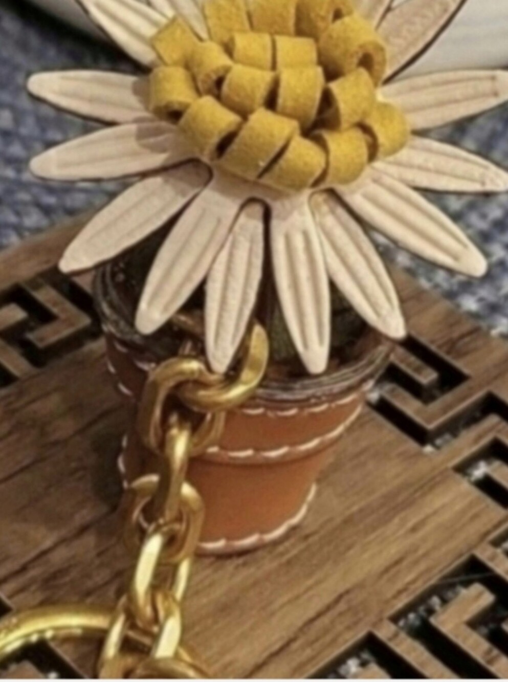 Tory Burch Flower Keychain